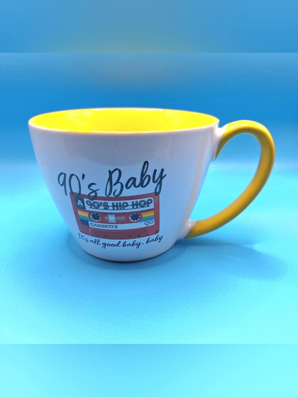 90's Baby Yellow Accent Ceramic Mug